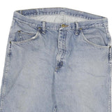 WRANGLER Mens Denim Blue Cotton Blend Casual Shorts XL W34 Relaxed Fit