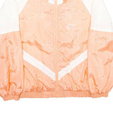 SPEEDWAY Womens Peach & White Colourblock Zip Up Nylon Jacket S Casual Outerwear