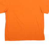RUSSELL ATHLETIC Mens Orange Tennessee T-Shirt L Short Sleeve Crew Neck Cotton