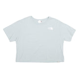 THE NORTH FACE Womens Light Blue Crop T-Shirt M Short Sleeve Crew Neck Casual