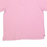 CHAPS Mens Pink Short Sleeve Plain Polo Shirt L Cotton Blend Stretch