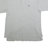 NAUTICA Mens Grey Short Sleeve Plain Polo Shirt S Cotton Casual Basic