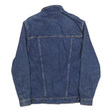 LEVI'S Womens Blue Denim Jacket M Cotton Button Plain Classic Fit Western Style