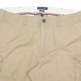 TOMMY HILFIGER Mens Beige Cargo Shorts 2XL W38 Cotton Blend Relaxed Fit