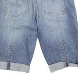 MOTO Womens Denim Blue Casual Shorts S W28 Classic Fit Lightweight Cotton Blend