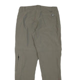 THE NORTH FACE Mens Polyester Blend Beige Regular Zip Trousers W31 L31 Outdoor