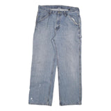 DICKIES Mens Relaxed Light Blue Denim Jeans W32 L28 Workwear Straight Fit Zip