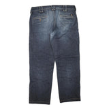 DICKIES Mens Regular Fit Blue Denim Jeans W36 L29 Zip Cotton Blend Workwear