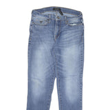 GUESS Womens Slim Blue Denim Slim Jeans W30 L31 Cotton Blend Zip Casual