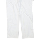 DICKIES Mens Cotton Blend White Regular Straight Trousers W37 L26 Workwear
