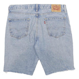 LEVI'S Mens Shorts Blue Denim Cut-Off L W36 Classic Cotton Casual