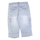 JEANS LINE Mens Shorts Blue Cargo Denim M W32 Casual Cotton Blend Summer