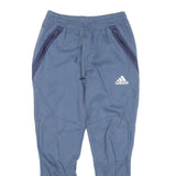 ADIDAS Mens Joggers Blue Navy Slim Tapered S W28 L26 Cotton Blend Sportswear