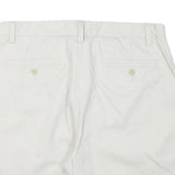 NAUTICA Mens White Casual Cotton Blend Shorts XL W36 Classic Fit Summer