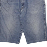 WRANGLER Mens Denim Blue Casual Shorts 2XL W36 Cotton Blend Classic Fit