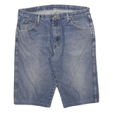 WRANGLER Mens Denim Blue Casual Shorts 2XL W36 Cotton Blend Classic Fit