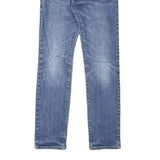 LEVI'S Womens Blue Denim Regular Straight Jeans W29 L29 Classic Comfortable Zip