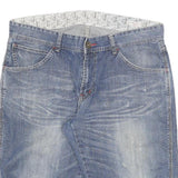 BLUE TRIP Mens Denim Blue Casual Shorts 3XL W38 Cotton Blend Stylish Pocket