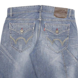 BLUE TRIP Mens Denim Blue Casual Shorts 3XL W38 Cotton Blend Stylish Pocket