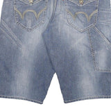 BLUE TRIP Mens Denim Blue Casual Shorts 3XL W38 Cotton Blend Stylish Pocket