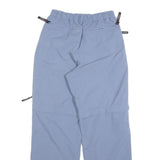 K-TEC Womens Polyester Blend Blue Relaxed Cargo Trousers W25 L28 Outdoor Zip