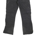 DICKIES Mens Cotton Blend Black Regular Straight Trousers W34 L29 Workwear Zip