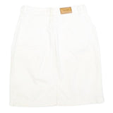 CALVIN KLEIN Womens White Cotton Blend Mini Skirt S Casual Summer