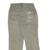 CARHARTT Mens Cotton Olive Green Regular Straight Trousers W31 L30 Workwear