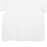 DKNY Womens White Graphic Print Cotton Blend Basic Short Sleeve Crew Neck XL