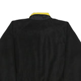 TRI-MOUNTAIN Mens Black Yellow Zip Jacket XL Polyester Plain Outdoor Casual