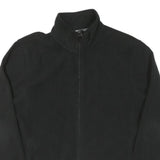 STARTER Mens Black Zip Jacket M Cotton Plain Casual Lightweight Outerwear