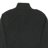 STARTER Mens Black Zip Jacket M Cotton Plain Casual Lightweight Outerwear