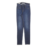 LEVI'S 721 Womens Jeans Blue Slim Skinny Denim Light W26 L30 Skinny Fit Zip