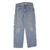 DICKIES Womens Blue Regular Fit Straight Denim Stone Wash W30 L30 Workwear Jeans