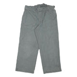 WORKER Mens Cotton Blend Grey Relaxed Straight Trousers W30 L25 Workwear Comfort