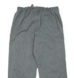 WORKER Mens Cotton Blend Grey Relaxed Straight Trousers W30 L25 Workwear Comfort