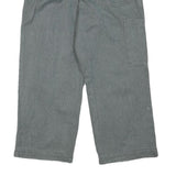 WORKER Mens Cotton Blend Grey Relaxed Straight Trousers W30 L25 Workwear Comfort