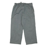 WORKER Mens Cotton Blend Grey Relaxed Straight Trousers W30 L25 Workwear Comfort