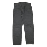 LEVI'S Mens Black Regular Jeans Cotton Blend Zip W30 L28 Classic Casual Denim