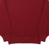 LACOSTE Mens Red Wool Plain V-Neck Basic Knit XXS Jumper Classic Style