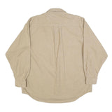 FIELD & STREAM Mens Beige Casual Shirt XL Cotton Blend Button Front Two Pockets