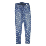 LEVI'S Womens Slim Blue Denim Floral Print Jeans W28 L31 Printed Cotton Blend