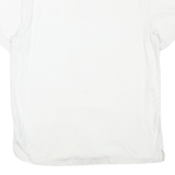 CALVIN KLEIN Mens White Short Sleeve Plain Polo Shirt M Classic Cotton Blend
