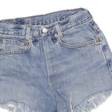 LEVIS Womens Denim Blue Cut-Off Shorts M W24 Frayed Hem Casual Summer