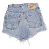 LEVIS Womens Denim Blue Cut-Off Shorts M W24 Frayed Hem Casual Summer
