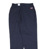 RED KAP Womens Regular Fit Navy Blue Trousers W28 L30 Cotton Blend Zip Closure