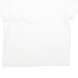 DICKIES Mens White Jersey T-Shirt L Short Sleeve Crew Neck Plain Cotton Blend