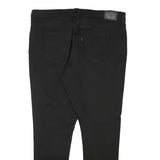 LEVI'S Womens Slim Black Cotton Blend Zip Trousers W36 L27