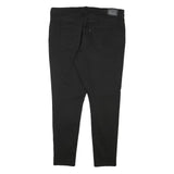 LEVI'S Womens Slim Black Cotton Blend Zip Trousers W36 L27