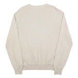 POLO RALPH LAUREN Mens Cream Plain Cotton Regular Fit Crew Neck Jumper M Classic